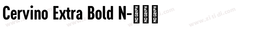 Cervino Extra Bold N字体转换